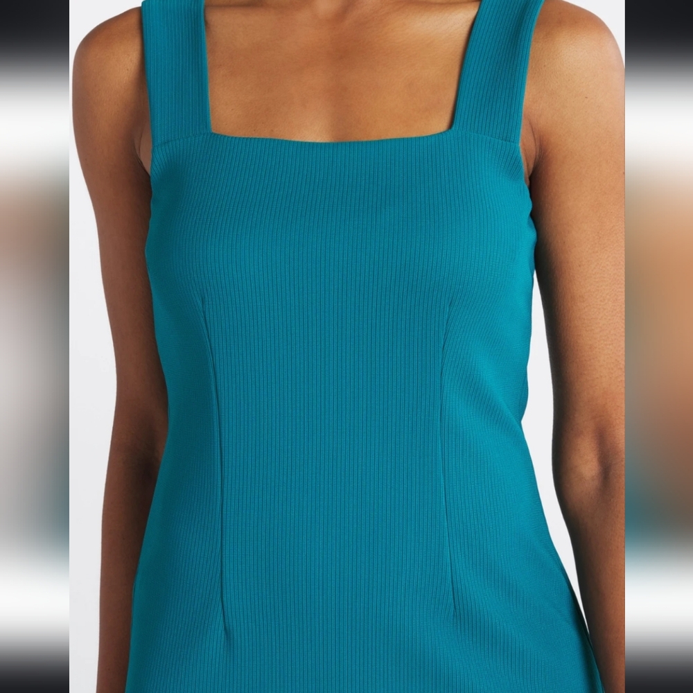 Teal Socialite Lina Knit Bodycon Midi Dress - Picture 2 of 4